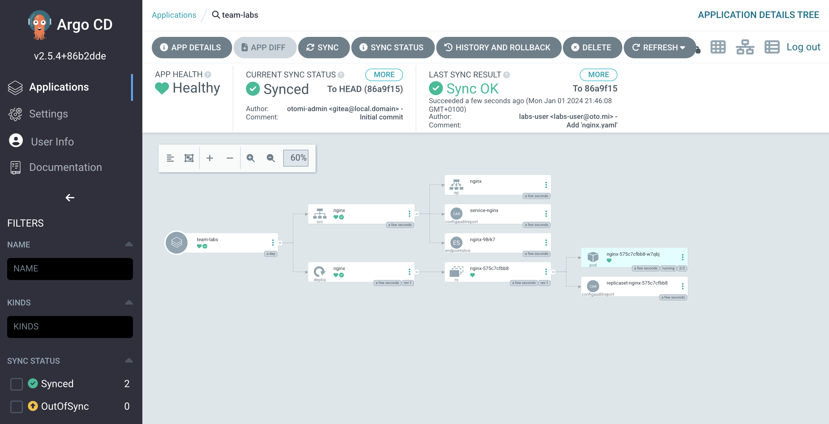 Syncing in ArgoCD